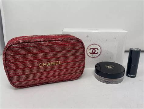 chanel make up gift bag|chanel tweed gift set 2022.